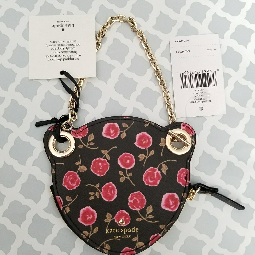 Kate spade leopard coin purse - Picture 2 of 8